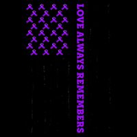 Love Always Remembers Alzheimer's American Flag Mug