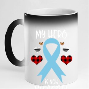 Lipedema Awareness Remembrance Hero Is Now My Angel Gift 11oz Black Color Changing Mug