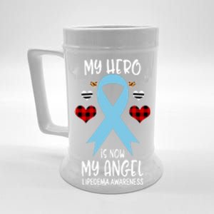 Lipedema Awareness Remembrance Hero Is Now My Angel Gift Beer Stein