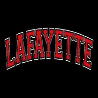 Lafayette Arched Red Text 16 in Basic Backpack
