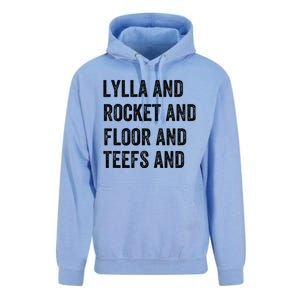 Lylla And Rocket And Floor And Teefs Unisex Surf Hoodie