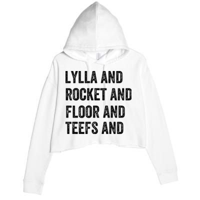 Lylla And Rocket And Floor And Teefs Crop Fleece Hoodie