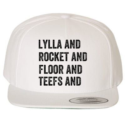 Lylla And Rocket And Floor And Teefs Wool Snapback Cap