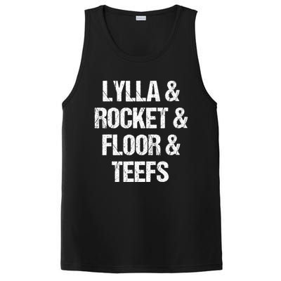 Lylla And Rocket And Floor And Teefs Funny PosiCharge Competitor Tank