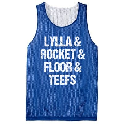 Lylla And Rocket And Floor And Teefs Funny Mesh Reversible Basketball Jersey Tank