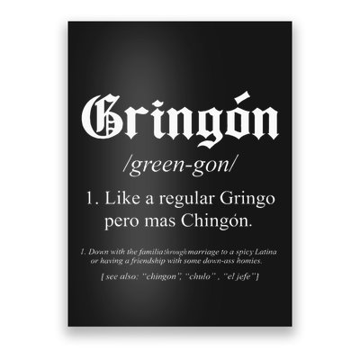 Like a regular Gringo funny Poster