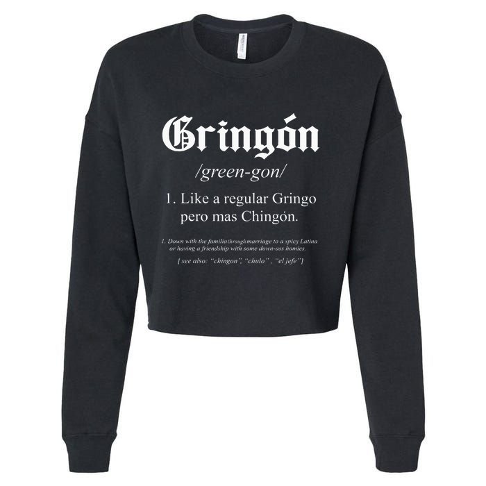 Like a regular Gringo funny Cropped Pullover Crew