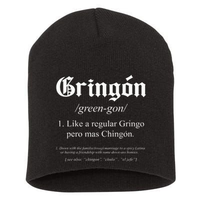 Like a regular Gringo funny Short Acrylic Beanie
