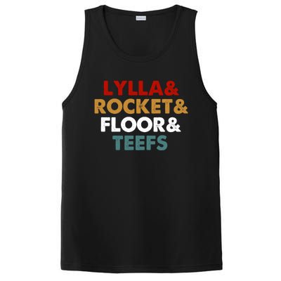 Lylla And Rocket And Floor And Teefs Funny Vintage PosiCharge Competitor Tank