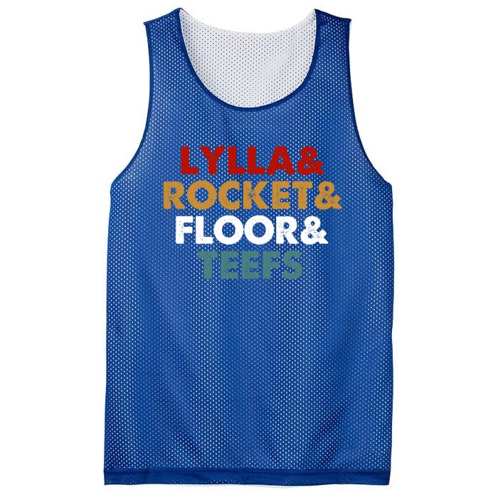 Lylla And Rocket And Floor And Teefs Funny Vintage Mesh Reversible Basketball Jersey Tank