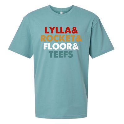 Lylla And Rocket And Floor And Teefs Funny Vintage Sueded Cloud Jersey T-Shirt