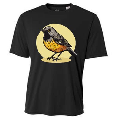 Lovely American Robin Bird In Pocket Cooling Performance Crew T-Shirt