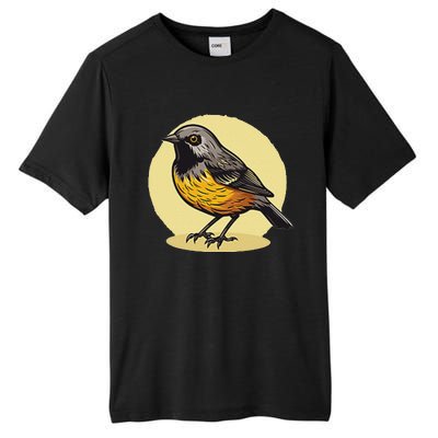 Lovely American Robin Bird In Pocket Tall Fusion ChromaSoft Performance T-Shirt