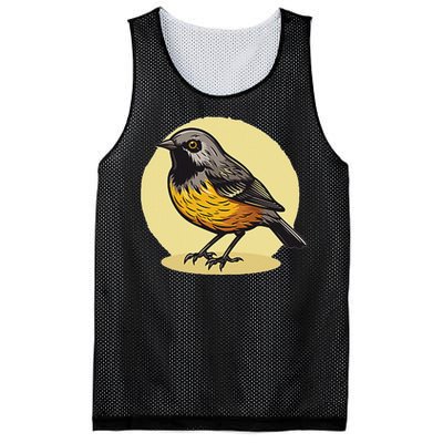 Lovely American Robin Bird In Pocket Mesh Reversible Basketball Jersey Tank