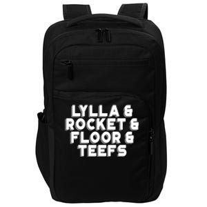 Lylla And Rocket And Floor And Teefs Funny Impact Tech Backpack