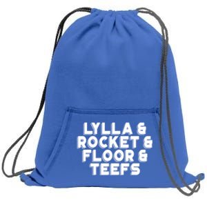 Lylla And Rocket And Floor And Teefs Funny Sweatshirt Cinch Pack Bag