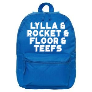 Lylla And Rocket And Floor And Teefs Funny 16 in Basic Backpack