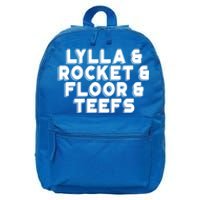 Lylla And Rocket And Floor And Teefs Funny 16 in Basic Backpack