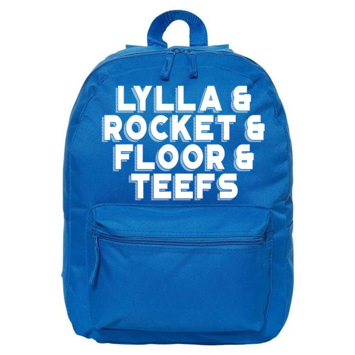 Lylla And Rocket And Floor And Teefs Funny 16 in Basic Backpack