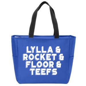 Lylla And Rocket And Floor And Teefs Funny Zip Tote Bag