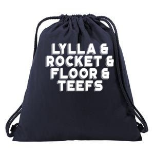 Lylla And Rocket And Floor And Teefs Funny Drawstring Bag