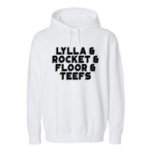 Lylla And Rocket And Floor And Teefs Funny Garment-Dyed Fleece Hoodie