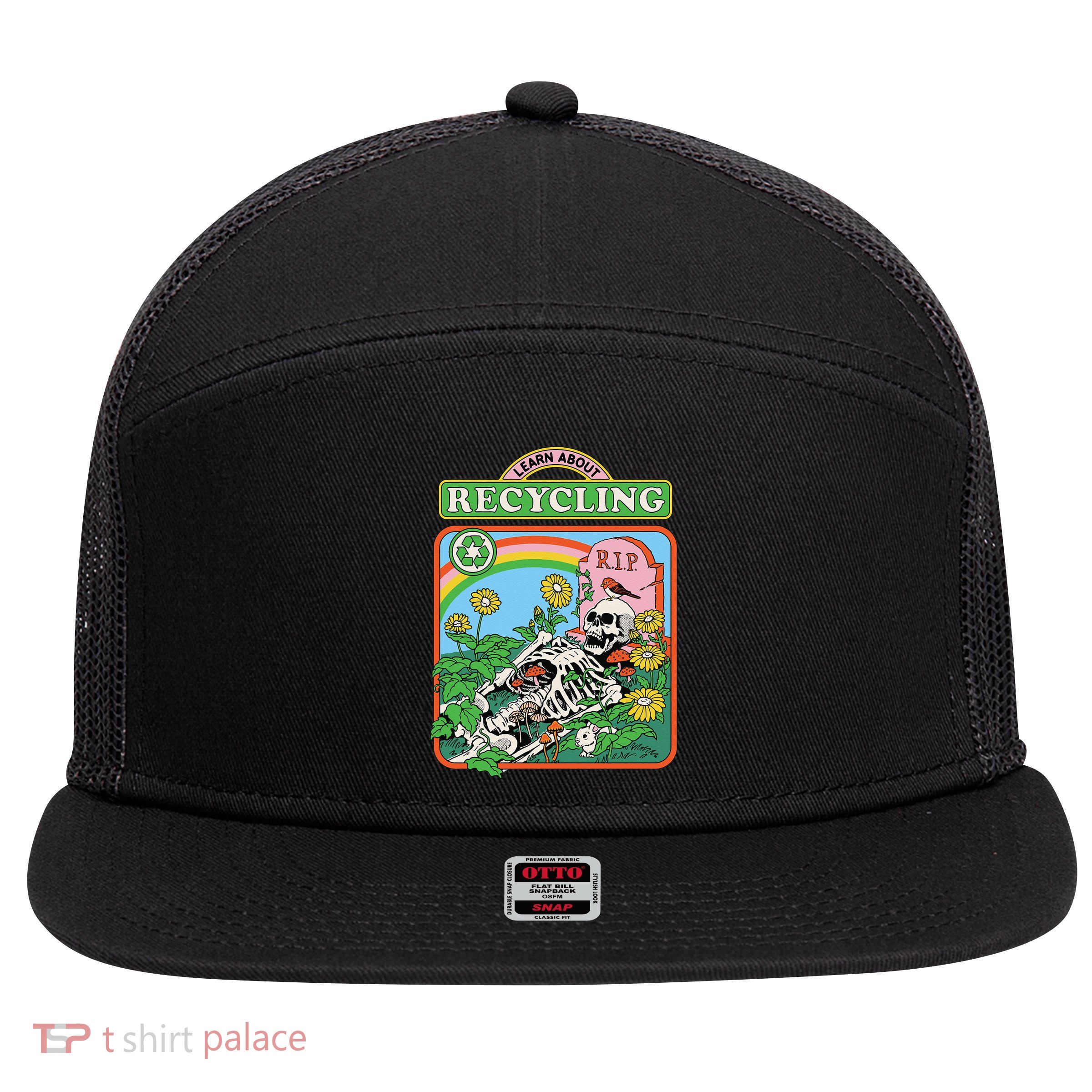 Learn About Recycling 7 Panel Mesh Trucker Snapback Hat
