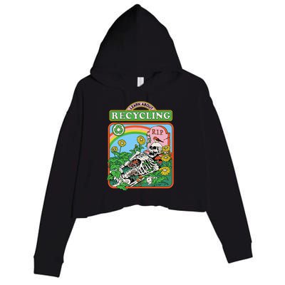 Learn About Recycling Crop Fleece Hoodie