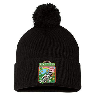Learn About Recycling Pom Pom 12in Knit Beanie
