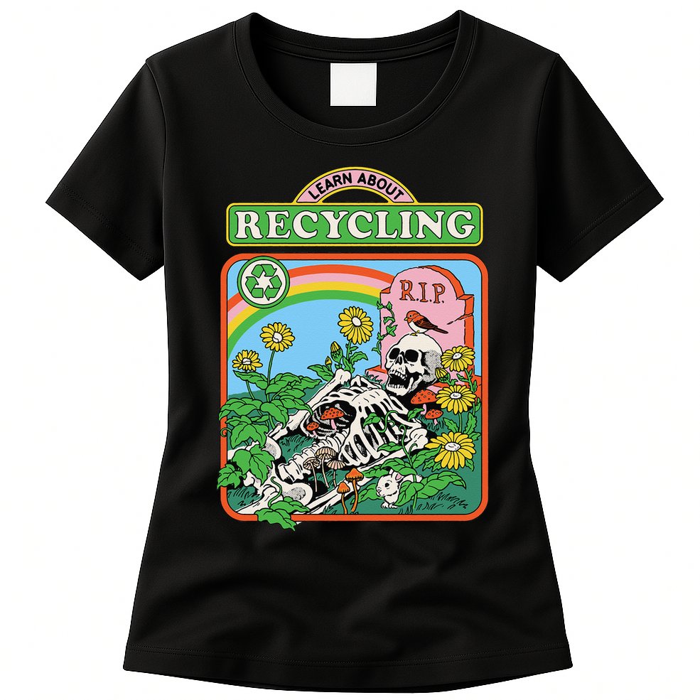 Learn About Recycling Womens T-Shirt