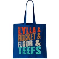 Lylla And Rocket And Floor And Teefs Funny Vintage Tote Bag