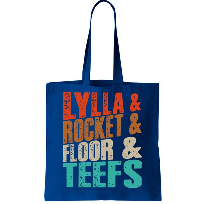 Lylla And Rocket And Floor And Teefs Funny Vintage Tote Bag