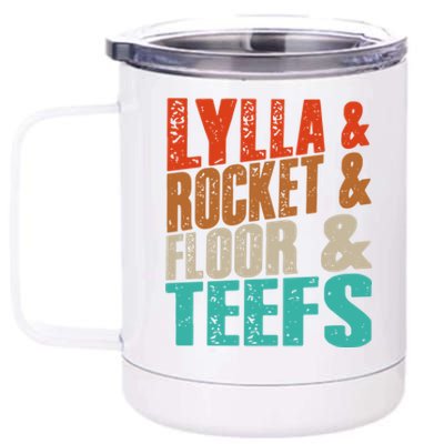 Lylla And Rocket And Floor And Teefs Funny Vintage 12 oz Stainless Steel Tumbler Cup