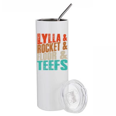 Lylla And Rocket And Floor And Teefs Funny Vintage Stainless Steel Tumbler