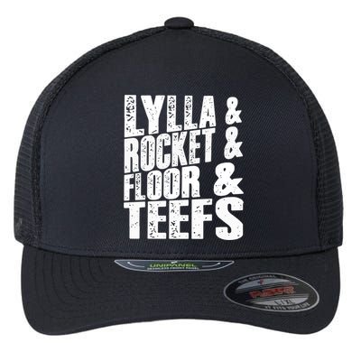 Lylla And Rocket And Floor And Teefs Funny Flexfit Unipanel Trucker Cap