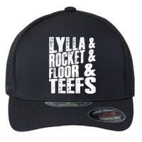 Lylla And Rocket And Floor And Teefs Funny Flexfit Unipanel Trucker Cap