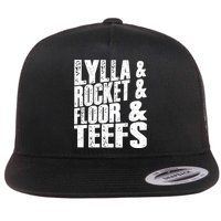 Lylla And Rocket And Floor And Teefs Funny Flatbill Hat