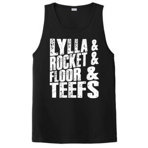 Lylla And Rocket And Floor And Teefs Funny PosiCharge Competitor Tank