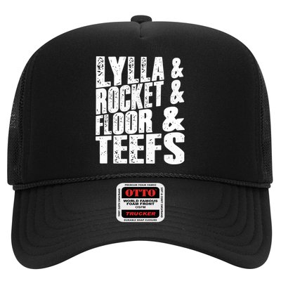 Lylla And Rocket And Floor And Teefs Funny Trucker Hat
