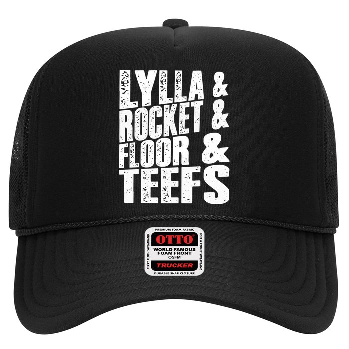 Lylla And Rocket And Floor And Teefs Funny Trucker Hat