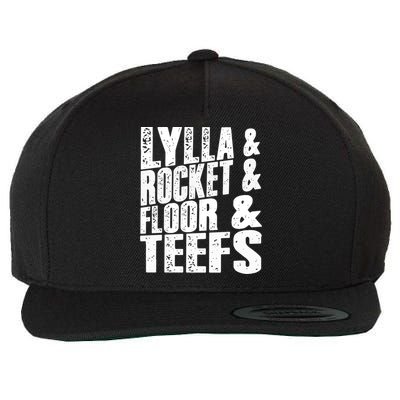 Lylla And Rocket And Floor And Teefs Funny Wool Snapback Cap