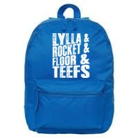 Lylla And Rocket And Floor And Teefs Funny 16 in Basic Backpack