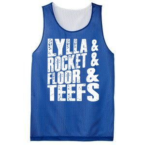 Lylla And Rocket And Floor And Teefs Funny Mesh Reversible Basketball Jersey Tank