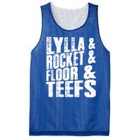 Lylla And Rocket And Floor And Teefs Funny Mesh Reversible Basketball Jersey Tank