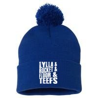 Lylla And Rocket And Floor And Teefs Funny Pom Pom 12in Knit Beanie