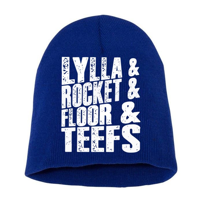 Lylla And Rocket And Floor And Teefs Funny Short Acrylic Beanie