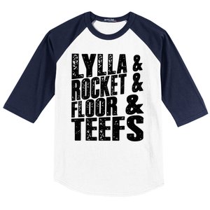 Lylla And Rocket And Floor And Teefs Funny Baseball Sleeve Shirt