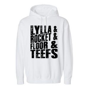 Lylla And Rocket And Floor And Teefs Funny Garment-Dyed Fleece Hoodie