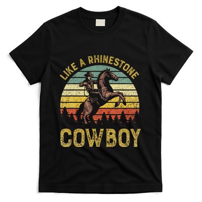 Like A Rhinestone Cowboy Vintage Western Rodeo Country Music T-Shirt
