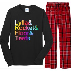 Lylla And Rocket And Floor And Teefs Funny Long Sleeve Pajama Set